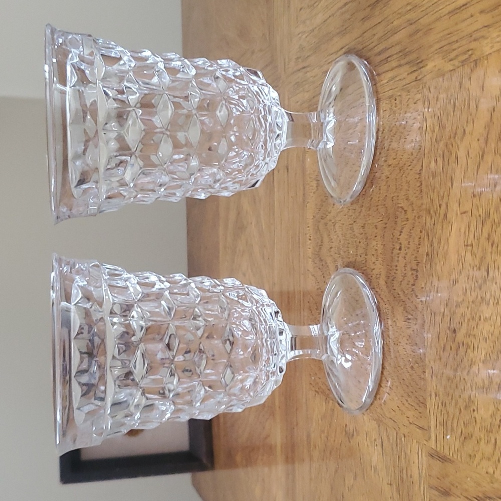 3/$25🌟 Pair of Fostoria American Clear Glasses 🖤